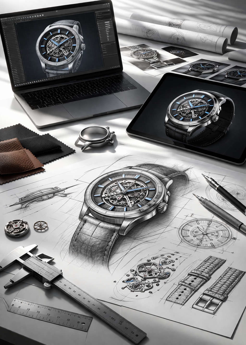Design sketches and process