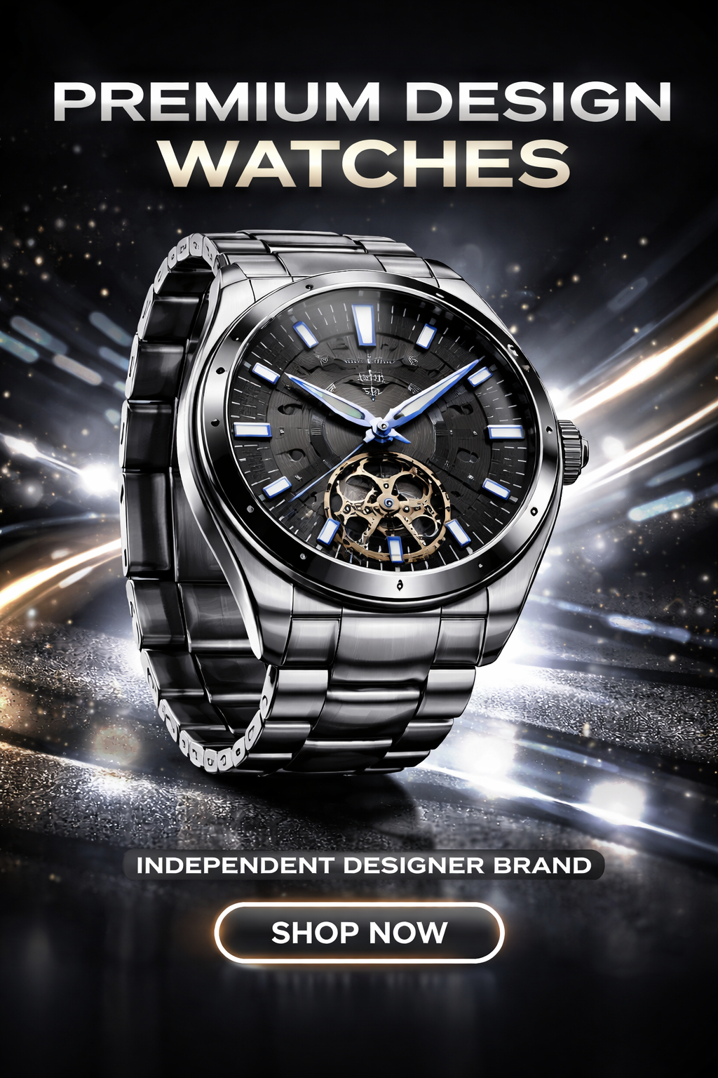 NovaTime Flux Silver watch